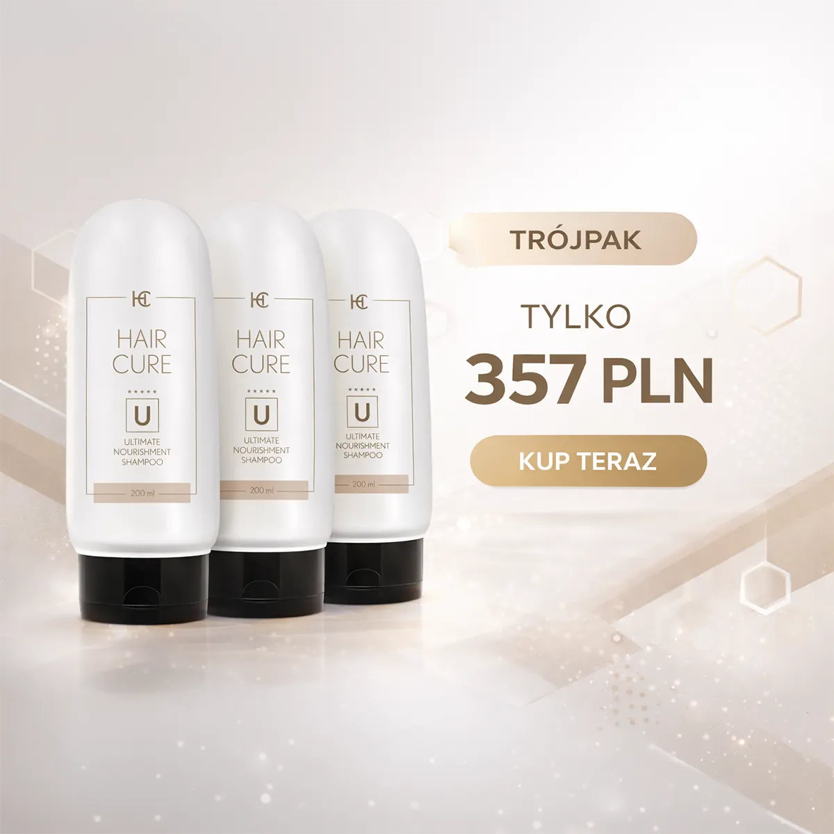 Trójpak - Ultimate Nourishment Shampoo - Szampon Przeciw Wypadaniu Włosów